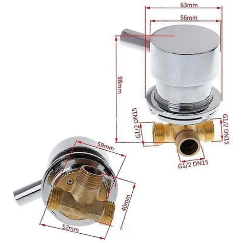 G Quot Hot Cold Water Mixing Valve Thermostatic Mixer Two In One Out Faucet For