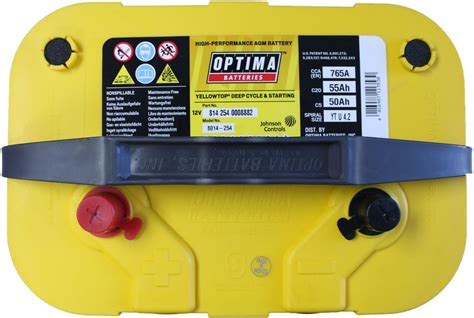 Optima Batteries Yellowtop Agm Spiralcell Dual Purpose Off