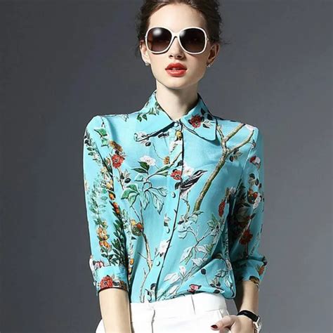 Popular Womens Silk Blouses Buy Cheap Womens Silk Blouses Lots From