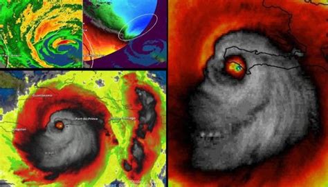 The Scary Skull Of Hurricane Matthew