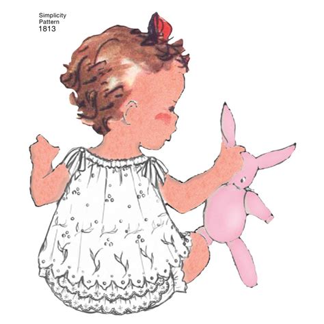 Simplicity Pattern 1813 Babies Dress And Separates Sewing Patterns