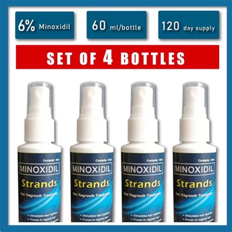 Original Minoxidil Strands 6 Minoxidil Topical Solution Hair Grower