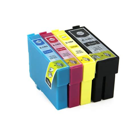 Full Ink 4 PCS Ink Cartridge T1401 T1402 T1403 T1404 For Epson