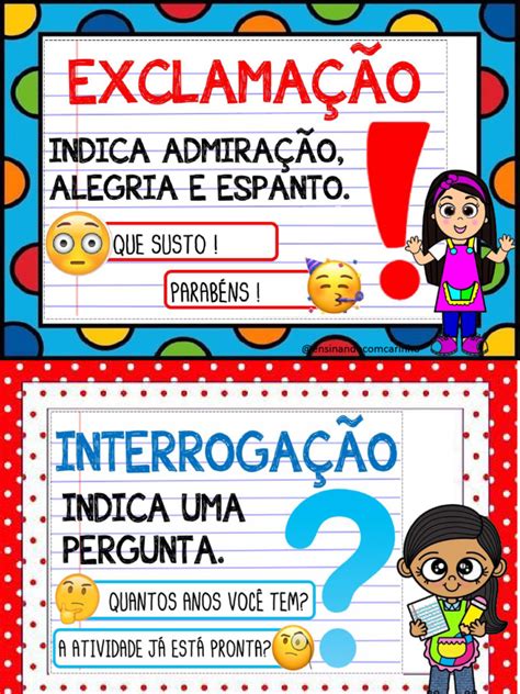 Cartazes Com Sinais de Pontuação para Decorar A Sala de Aula | PDF