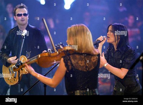 (dpa) - Members of Irish band 'The Corrs', (L-R) Jim Corr and his Stock Photo, Royalty Free ...