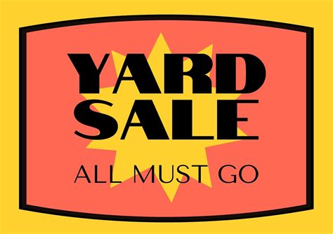 Free Printable Yard Sale Sign Yard Sale Signs For Sale 50 Off