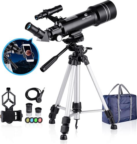 Bnise Telescopio A Rifrazione Portatile Di Mm E Binocolo Hd Con