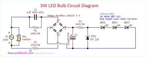 Ac Dc Led Bulb Driver Circuit Diagram