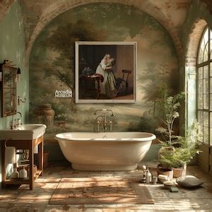 Sapphic Kiss Poster Lesbian Artwork Vintage Painting Gay Wall Art Renaissance Decor Deux