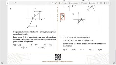 Fonksiyon Kavram Ve G Sterimi Yks Son Tekrar Efe Hoca Meb