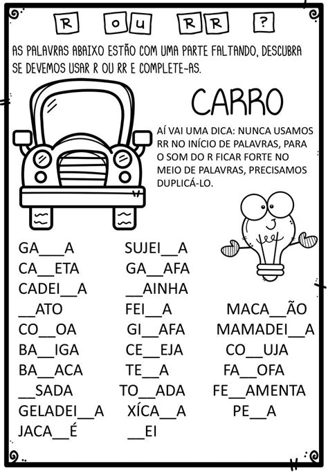 Ortografia R Ou Rr - Ortografia r ou rr – Artofit