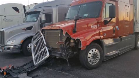 Truck Hit And Run At A Truck Stop Youtube