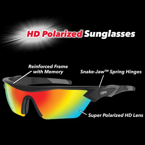 Battlevision Hd Polarized Sunglasses 2 Pairs Eliminate Glare As Seen On Tv