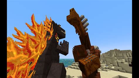 Minecraft Alex S Caves Tremorzilla Vs Luxtructosaurus But With Space