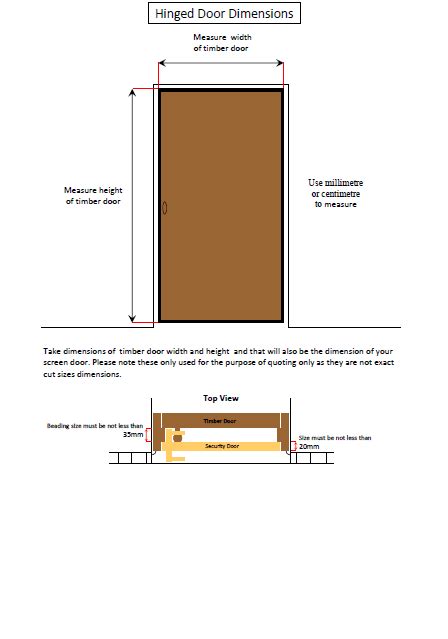 How To Measure Doors And Screens