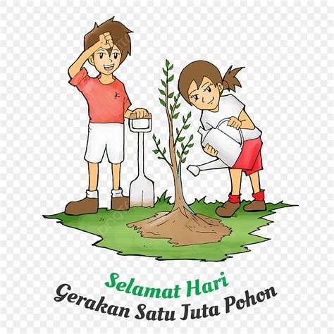 One Million Png Picture One Million Tree Movement Day Tree Day Satu Juta Pohon Hari Nasional