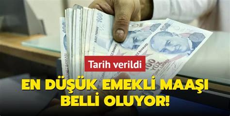 Tarih verildi En düşük emekli maaşı belli oluyor