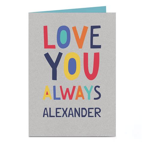 Buy Personalised Valentine S Day Card Love You Always For Gbp 1 79 Card Factory Uk