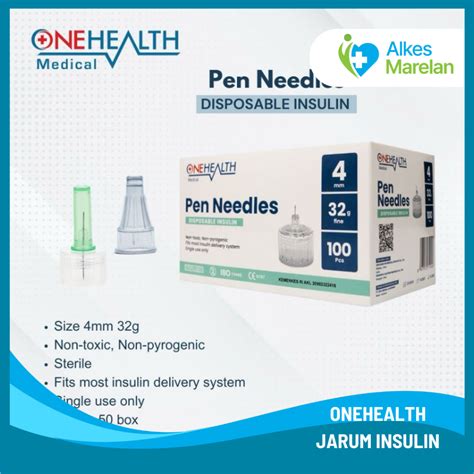 Jual ONEHEALTH Jarum Insulin Pen Needle Per Pcs Hijau 4mm Ungu