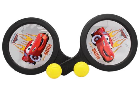 Disney Pixar's Cars Lightning McQueen Drum Paddle Ball Game - Walmart ...