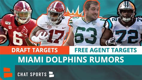 Miami Dolphins Rumors On Trading Down In Nfl Draft Free Agent Targets