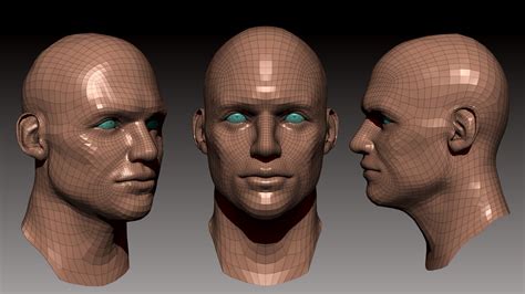 More head topology by Omar-Kamel on deviantART