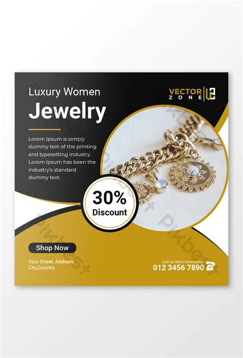 Luxury Jewellery Social Media Post Template Ai Free Download Pikbest