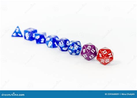 Dice For Playing Dnd Rpg Fantasy Games Twenty Sided Cube And