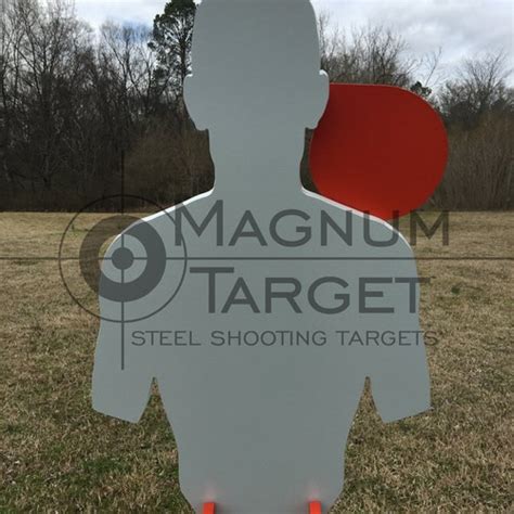 Magnum Target Zipper 3 8 Ar500 Steel Hostage Reactive Etsy