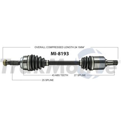 Cv Axle Shaft Surtrack Mi Fits Mitsubishi Lancer For Sale