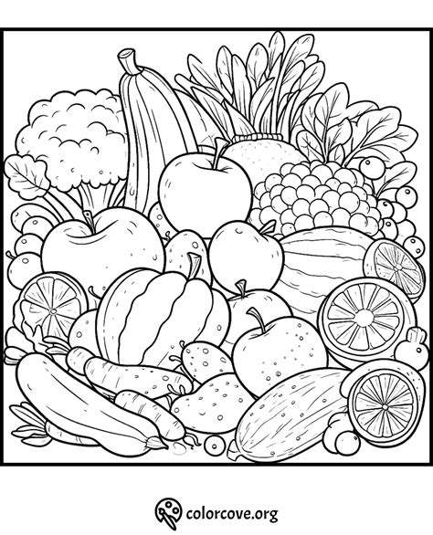 healthy food coloring pages fuel  creative appetite  color