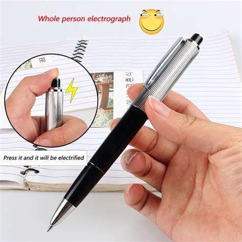 Electric Shock Pen Prank Shocking Pen Writable Ball Point Pen Joke