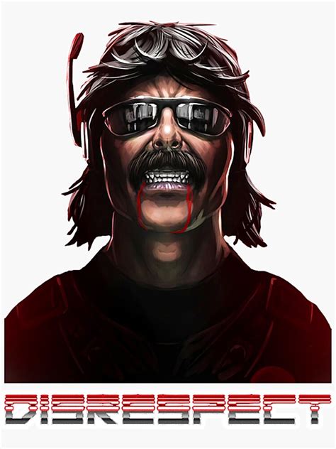 Dr Disrespect Sticker For Sale By Duduzzzingart Redbubble