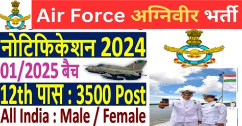 Air Force Agniveer Recruitment 2024 भारतीय वायुसेना में अग्निवीर के