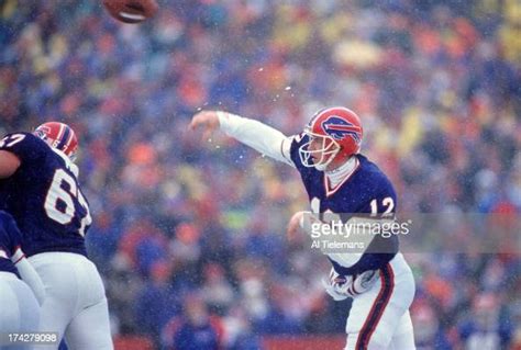 Buffalo Bills Qb Jim Kelly In Action Passing Vs Miami Dolphins At