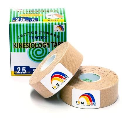 Tape Band TEMTEX Kinesio Tape Classic 2x 2 5 Cm 5 M Beige Sportega