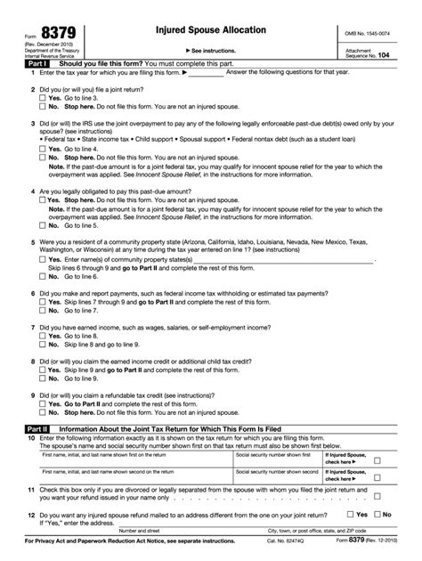 Form 8379 Fill Out And Sign Online Dochub