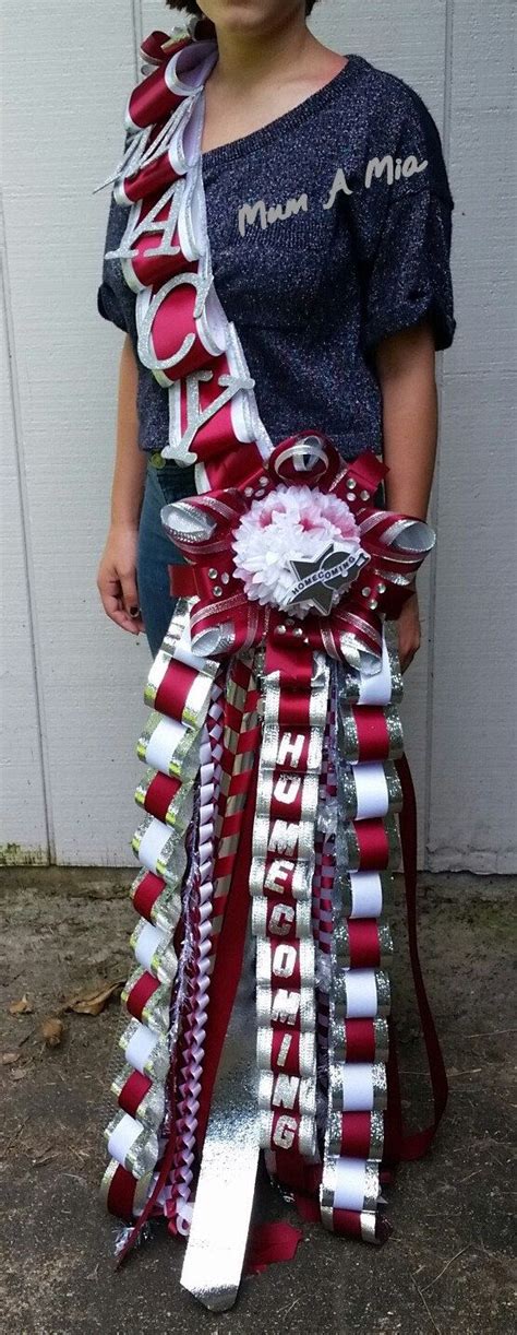 Sash Homecoming Mum Led Lights Unique Football Corsage Custom Made