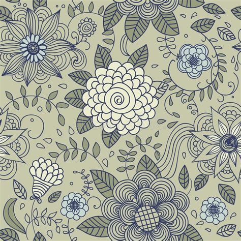 Floral Vintage Seamless Pattern Stock Vector Illustration Of Floral