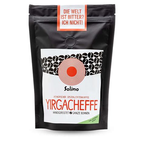 Yirgacheffe Kaffee Spezialit T Aus Thiopien G Ganze Bohnen