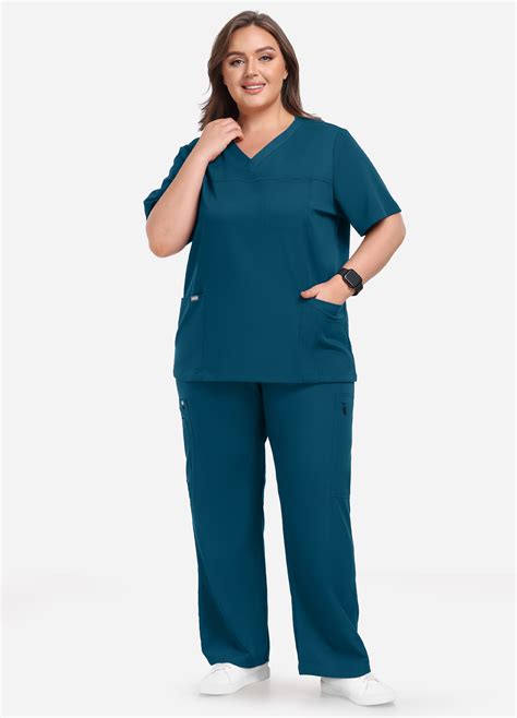 Styleflex™ Plus Size Scrub Set Comenii