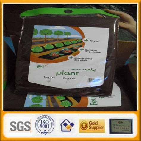 Black 100 PP Spunbond Agro Textile UV Stabilized Nonwoven Garden