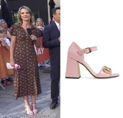 The Today Show: July 2022 Savannah Guthrie's Pink Sandals Heels | Shop ...