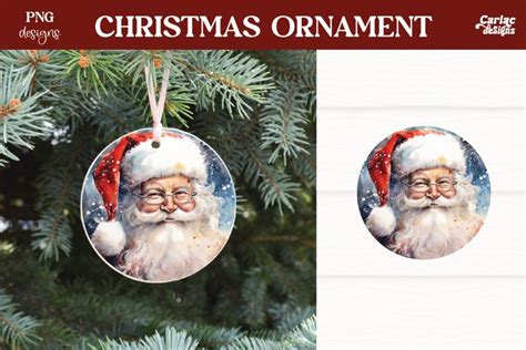 Christmas Ornament Sublimation Christmas Round Ornament