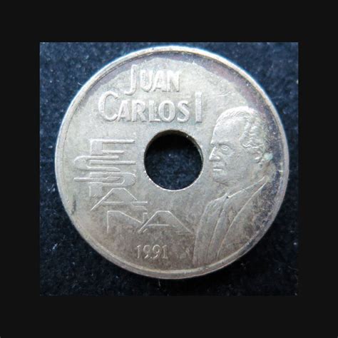 ESPAGNE Pièce de 25 pesetas Juan Carlos I 1991 Barcelona 92