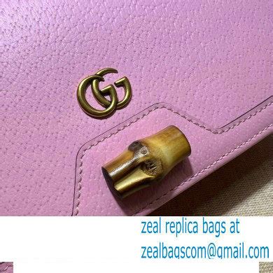 Gucci Diana Mini Bag With Bamboo 696817 Pink 2022 Zealbag Ru