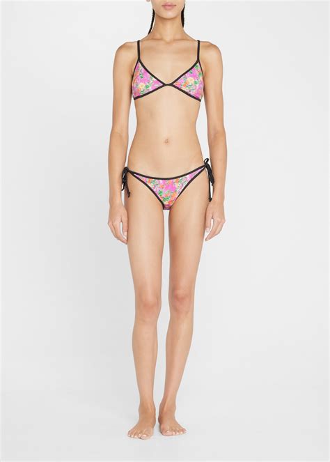 Caroline Constas Kendra Triangle Bikini Top Editorialist