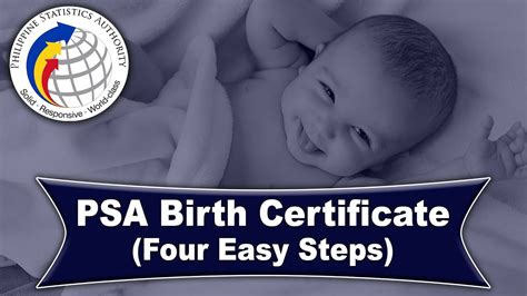 Psa Birth Certificate In 4 Easy Steps Youtube