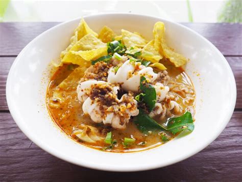Premium Photo Noodle With Hot And Spicy Seafood Soup