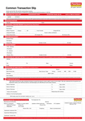 Fillable Online New Common Transaction Slip Fax Email Print Pdffiller